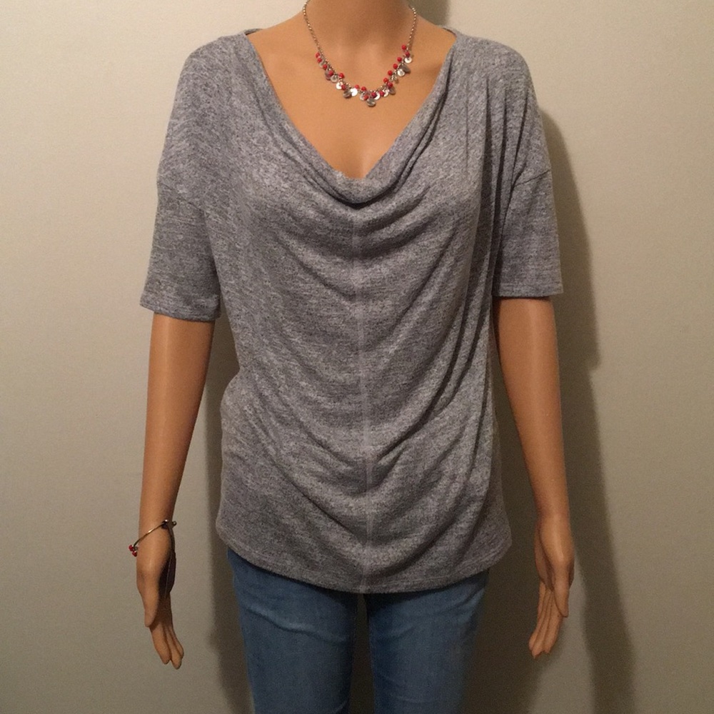 Banana Republic Cowl Neck Short Sleeved Blouse